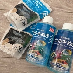 メダカの餌とカルキ抜き