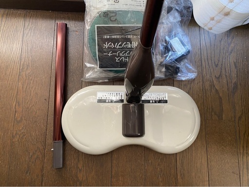 中古☆電動くるくる回転ツインモップ  床掃除 水拭き 床磨き 充電式 窓ふき 拭き掃除