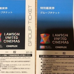 ユナイテッドシネマ　映画鑑賞券　2枚　　