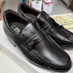 (B) メンズ DH XILIYA (シリヤ) ビジネスシューズ 26.0cm EEEE 黒 ローファー シークレットシューズ(5cm程度) 未使用保管品 ①の画像