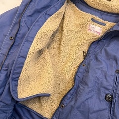 値下げ　《美品》coen Ｌサイズ　コーエン　レディース　青　コート　裏起毛の画像