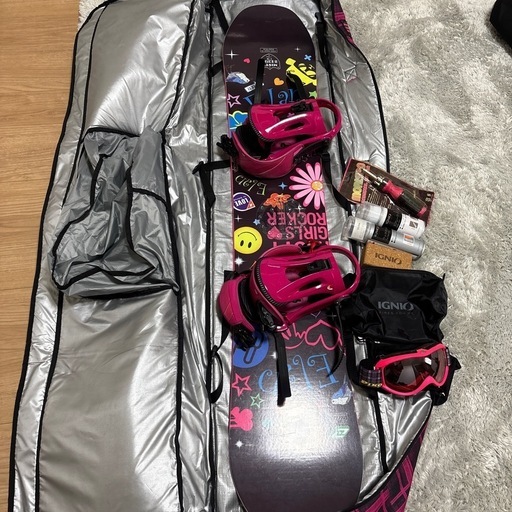 美品ELAN(エラン)スノーボードセット