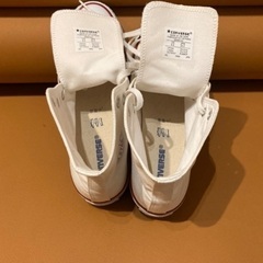 新古同様？😅  ALL☆STAR ，converse  ハイカット. 白！ 25cm 👟 スニーカー ，の画像