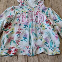 gap 花柄くま耳パーカー　90の画像