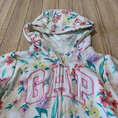 gap 花柄くま耳パーカー　90の画像