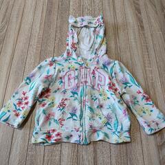 gap 花柄くま耳パーカー　90の画像