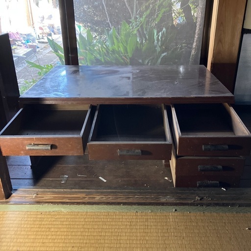 アンティーク ローテーブル ヴィンテージ 木製のセンターテーブル ロー