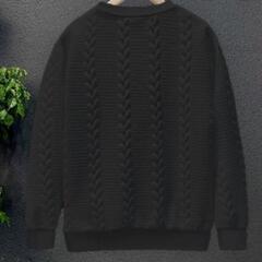 新品🉐XL（ＪＰ-3XL）ケーブル編みのデザインが特徴のメンズカ...