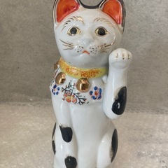 アンティーク 招き猫 三毛猫
