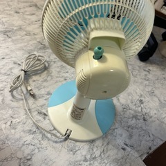 ドウジンシャ　扇風機　青　小さめの画像
