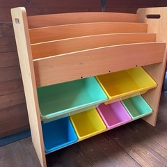 トイザらス限定品 本棚&おもちゃ入れ 