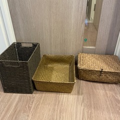 ブラウン系　バスケット