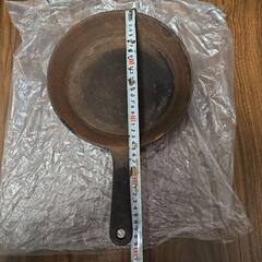 訳アリ　upo　キャストアイアン フライパン　鉄鍋　北欧　ジャンク　キャンプ　南部鉄瓶　南部鉄器の画像