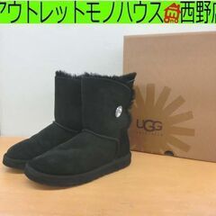 UGG ムートンブーツ ミニスワロフスキークリスタル ブラック ...