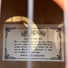 ALAMOANA QUALITYUKULELEアラモアナクオリティーウクレレUK -100G/MHの画像