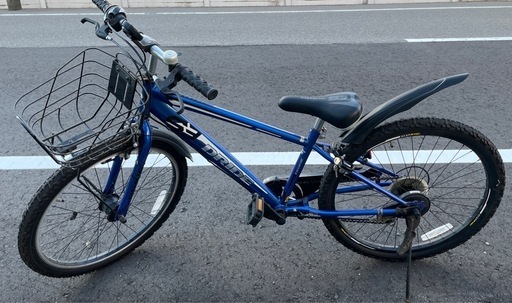 【受け渡し予定者決定】アサヒ　ドライド 24インチ　ブルー