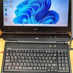 お取引中！NECノートパソコンVersa ProタイプVX VK25TX-E(CPU⇒Core i5-3210M 2.50GHz、メモリー8GB、SSD 128GB、DVDスーパーマルチ、有線LAN有り)OS最新Win11ProでMSオフィス入りはいかがでしょうか？の画像
