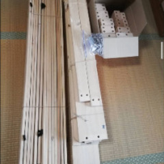 セミダブルすのこベッドフレーム+マットレスの画像