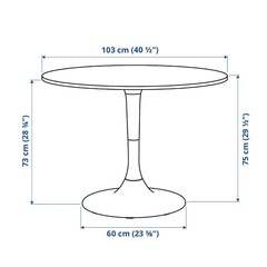IKEA イケア DOCKSTA ドクスター ダイニングテーブルの画像