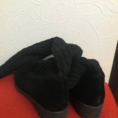 新品ニットルーズソックスブーツの画像