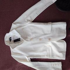 テラードストレッチホワイトジャケット