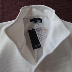 テラードストレッチホワイトジャケットの画像