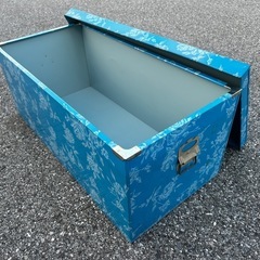 昭和レトロ着物、洋服収納ケース金属製3の画像