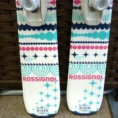 ☆ROSSIGNOL terrain ジュニアスキー カービングスキー 116cm スキー板 ビンディング 2点セット ロシニョール ホワイト 札幌 北20条店の画像