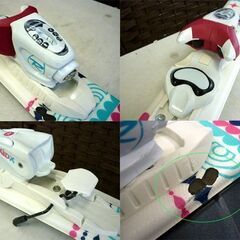 ☆ROSSIGNOL terrain ジュニアスキー カービングスキー 116cm スキー板 ビンディング 2点セット ロシニョール ホワイト 札幌 北20条店の画像