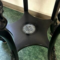 李朝貝 象嵌テーブル サイドテーブル 花台 直径42×高さ64cm 札幌 東区 店頭引き取り歓迎の画像