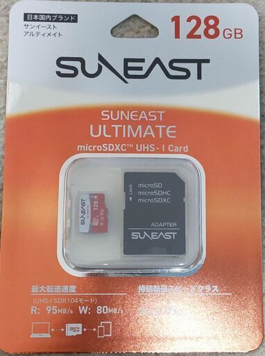 SUNEAST micro SD カード（アダプタ付属） 128G