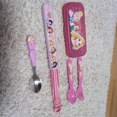 希少ディズニープリンセス✨カトラリーセットの画像
