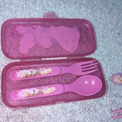 希少ディズニープリンセス✨カトラリーセットの画像