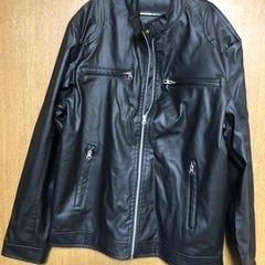 ライダース系フェイクレザー。新品の同様