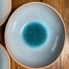 新品 萩焼 プレート2点 ボール1点 3点セットの画像