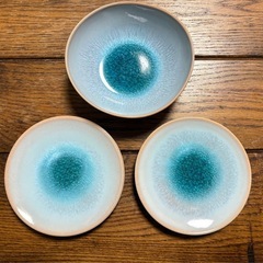 新品 萩焼 プレート2点 ボール1点 3点セット