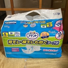 大人用紙おむつ22枚/敷きパッド3枚の画像