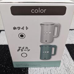 新品✨大容量電気ケトル（白）の画像