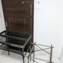 QUICK CAMP 折りたたみ　フルメッシュキッチンテーブル