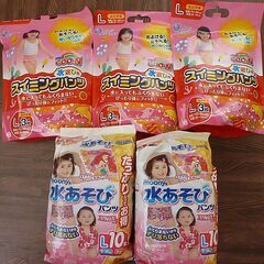 水遊び用パンツセット（女児用、未使用）の画像
