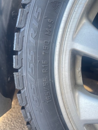 スタッドレスタイヤ ホイール付き165/55R15