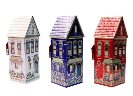 ☆コストコ ブリキハウス缶 クッキー シルバークレーン☆