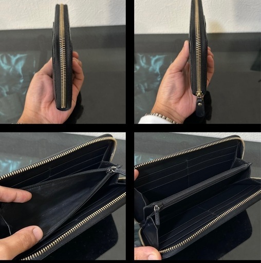 【掲載終了】GUCCIグッチ449391BMJ1G1000マイクロGGグッチシマラウンドファスナー長財布