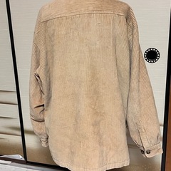 ベージュコーディロイ アウターの画像