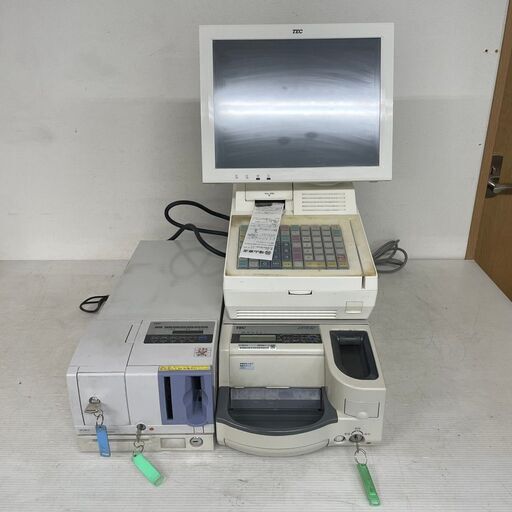 【TEC】 東芝テック 電子レジスター  POSレジ POS QT-100 店舗用品 ① J0751