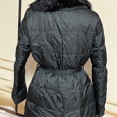 レディース ブラックファーコートの画像