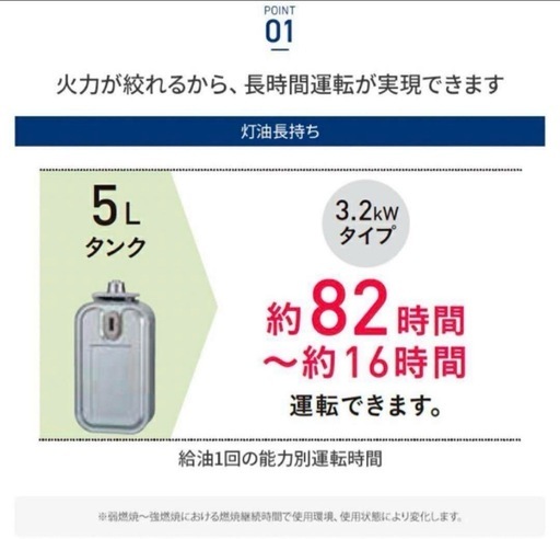 コロナ 石油ファンヒーター  FH-G3223Y（W）  新品・未開封