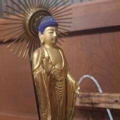 阿弥陀如来立像(金箔一部ヤレ)の画像