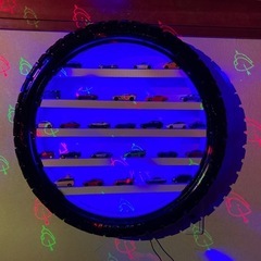 値下げ！タイヤミニカーディスプレイの画像