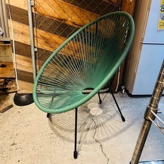 《売約済》【武蔵小山店】  アカプルコチェア　リプロダクト　ワイヤーチェア　PVC 検　屋外　ガーデンチェア　北欧　METROCS メトロクス　ラウンジチェア　イージーチェア　メキシコ　ビーチチェア　アイアン　の画像